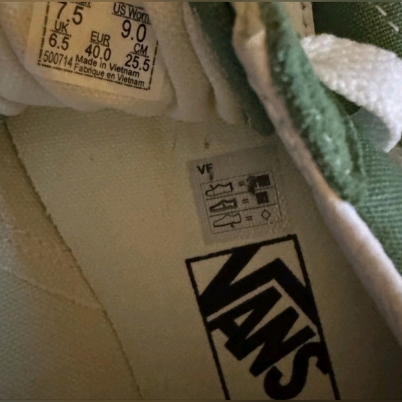 Vans Old Skool Basil Green Gum shoe (UNISEX) Sneakers US Men's 7.5 Wmns Sz 9 - Picture 10 of 10